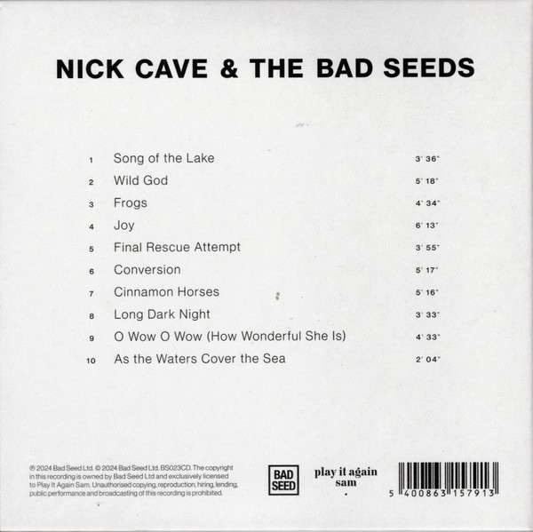 Nick Cave & The Bad Seeds : Wild God (CD, Album)