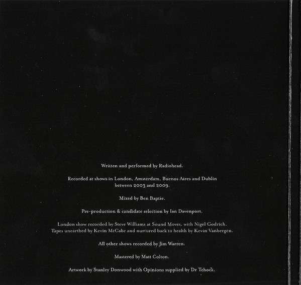 Radiohead : Hail To The Thief (Live Recordings 2003-2009) (CD, Album)