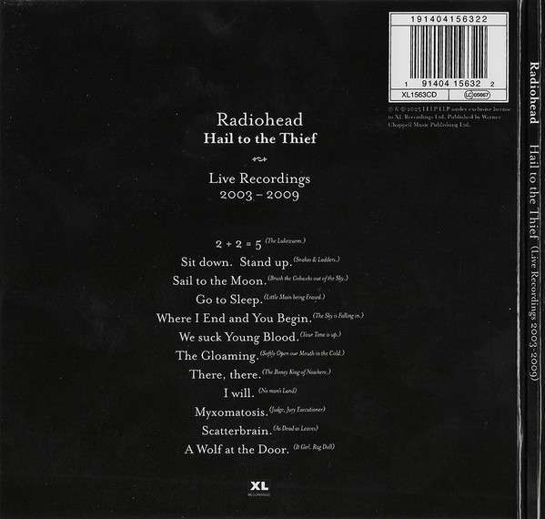 Radiohead : Hail To The Thief (Live Recordings 2003-2009) (CD, Album)