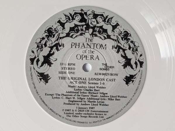 Andrew Lloyd Webber : The Phantom of the Opera (2xLP, Album, Ltd, Whi)