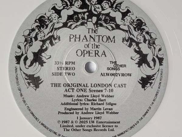Andrew Lloyd Webber : The Phantom of the Opera (2xLP, Album, Ltd, Whi)