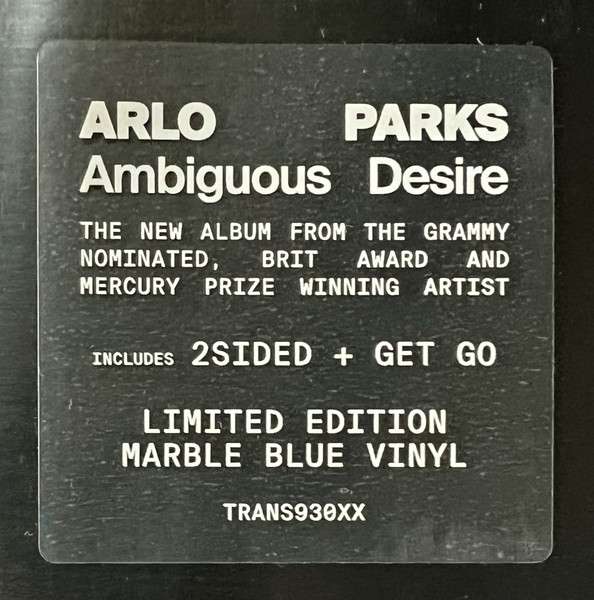 Arlo Parks : Ambiguous Desire (LP, Album, Ltd, Blu)